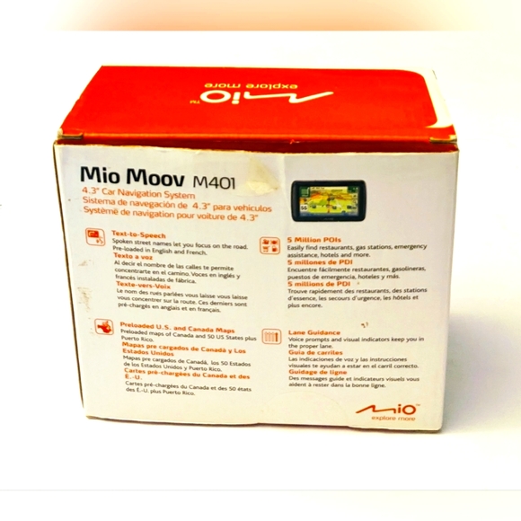Mio Moov M401 GPS Navigator System Automotive Mountable (Open Box) - Picture 2 of 3